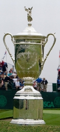 The Rule 20-6 Golf Pool U.S. Open trophy.